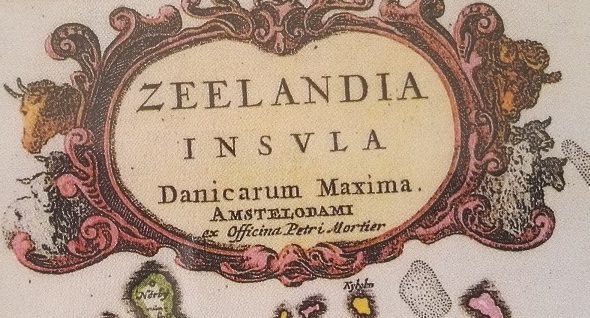 Zeelandia keretezett falitérkép